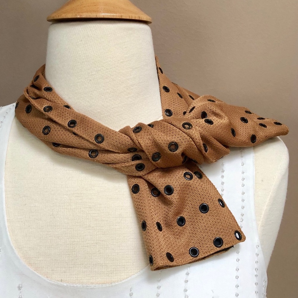 Auth brown Prada scarf.